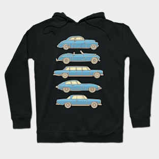 Blue Classic Cars Hoodie